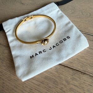 Marc Jacobs Gold Bracelet with Floral Accent